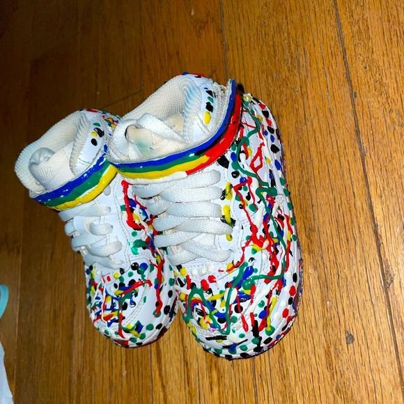 Custom Nike Air Force 1 Mid TD Shoes - Picture 1 of 3
